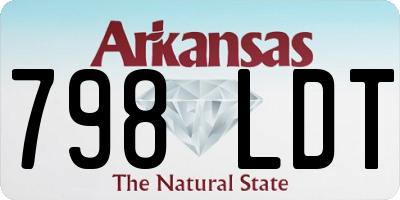 AR license plate 798LDT