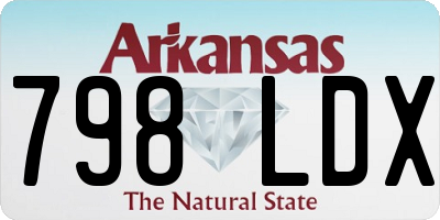 AR license plate 798LDX