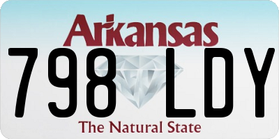 AR license plate 798LDY