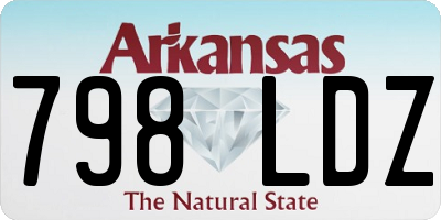 AR license plate 798LDZ