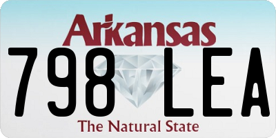 AR license plate 798LEA
