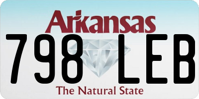 AR license plate 798LEB