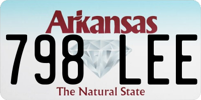 AR license plate 798LEE