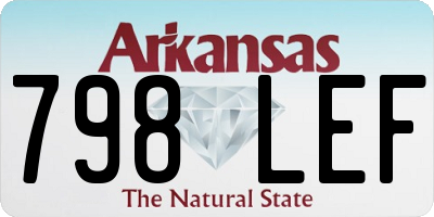 AR license plate 798LEF
