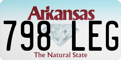 AR license plate 798LEG