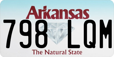 AR license plate 798LQM