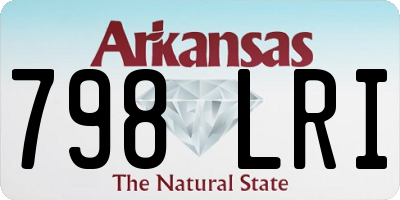 AR license plate 798LRI