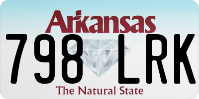 AR license plate 798LRK