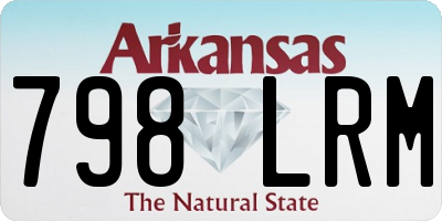 AR license plate 798LRM