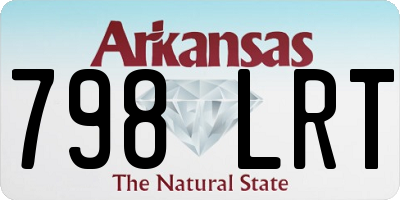 AR license plate 798LRT