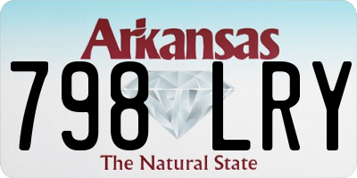 AR license plate 798LRY