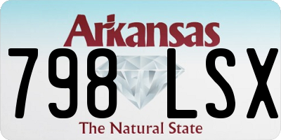 AR license plate 798LSX