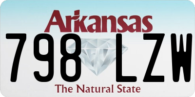 AR license plate 798LZW