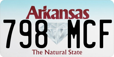 AR license plate 798MCF