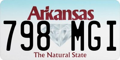 AR license plate 798MGI