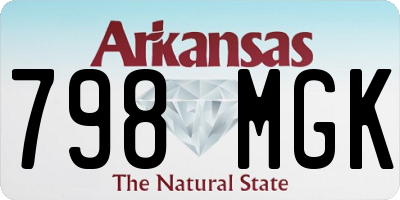 AR license plate 798MGK