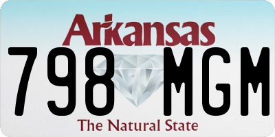AR license plate 798MGM