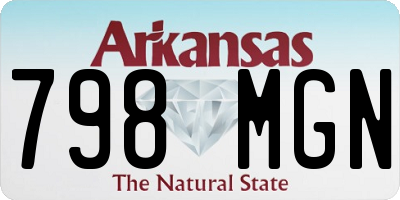 AR license plate 798MGN