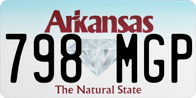 AR license plate 798MGP