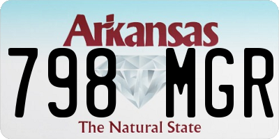 AR license plate 798MGR