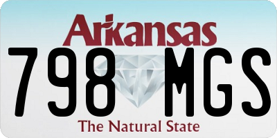 AR license plate 798MGS