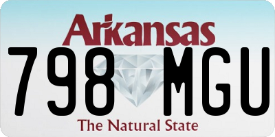 AR license plate 798MGU