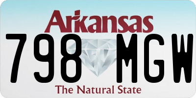 AR license plate 798MGW