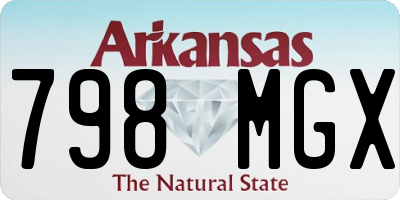 AR license plate 798MGX