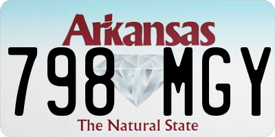AR license plate 798MGY