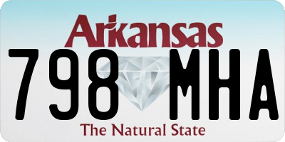 AR license plate 798MHA