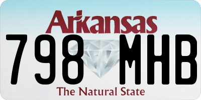 AR license plate 798MHB