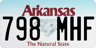 AR license plate 798MHF