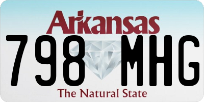 AR license plate 798MHG
