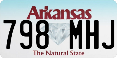 AR license plate 798MHJ