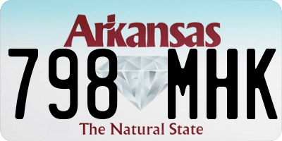 AR license plate 798MHK