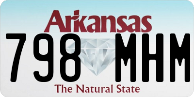 AR license plate 798MHM