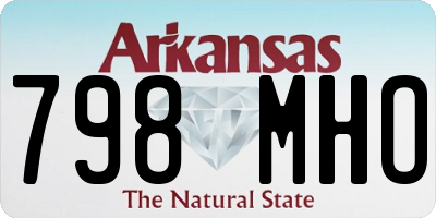 AR license plate 798MHO