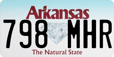 AR license plate 798MHR