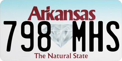AR license plate 798MHS