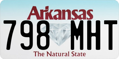 AR license plate 798MHT