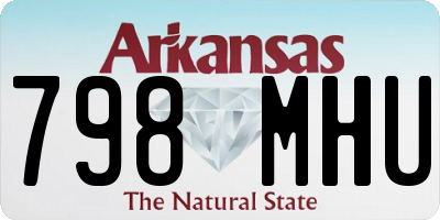 AR license plate 798MHU