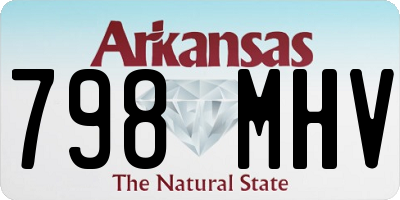 AR license plate 798MHV
