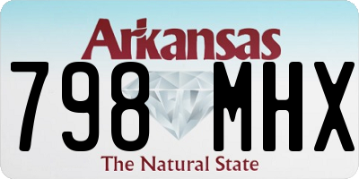 AR license plate 798MHX