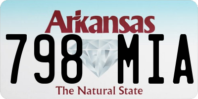 AR license plate 798MIA