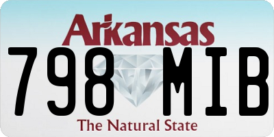 AR license plate 798MIB