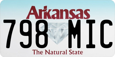 AR license plate 798MIC