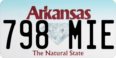 AR license plate 798MIE