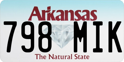 AR license plate 798MIK
