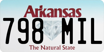 AR license plate 798MIL