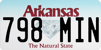 AR license plate 798MIN